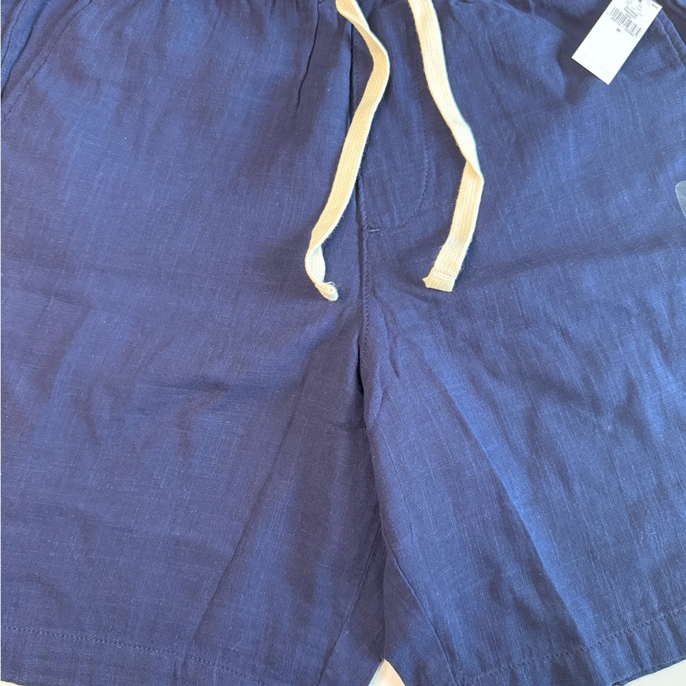 GAP Navy Shorts with Cream Drawstring